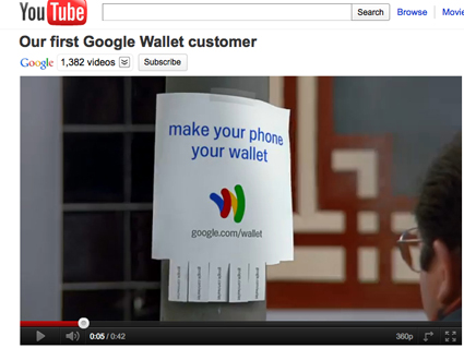 Google takes to Youtube to hype wallet