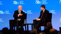ABA&rsquo;s President Frank Keating, l., discussed hot issues with CFPB Director Richard Cordray during a key session at the association&rsquo;s Annual Convention. Cordray&rsquo;s speech, coming first, explored mortgage regulation, regulatory burden, and financial literacy themes.