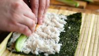 Making a California roll … up